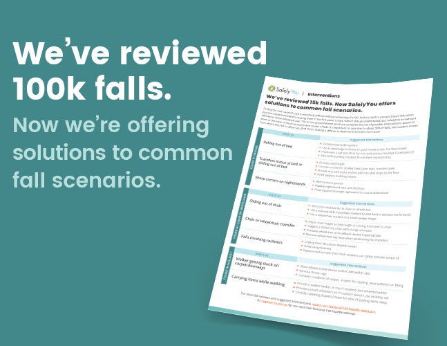 Get solutions to common fall scenarios from SafelyYou’s exclusive data